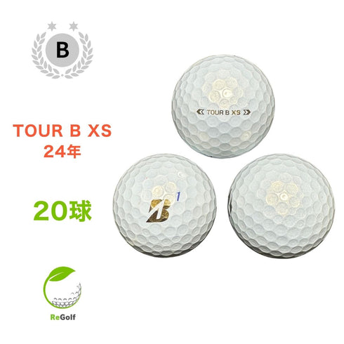 【中古】 ロストボール ブリヂストン ツアーB TOUR B XS パール 2024年モデル 20球 Bランク ゴルフボール リゴルフ